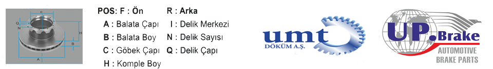 umt döküm izmir fren diskleri